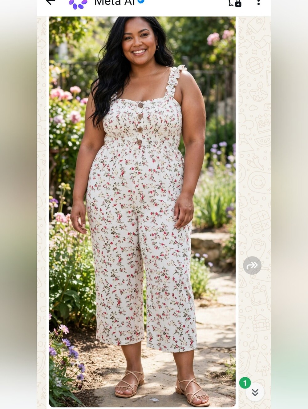 Floral Jump Suit